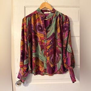 Yaiyai Ponytail Elegant Emberleaf Blouse